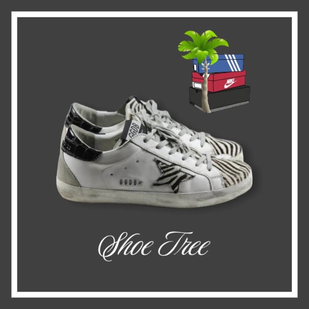 Golden Goose Superstar Low Women Size 9 Animal Sneakers